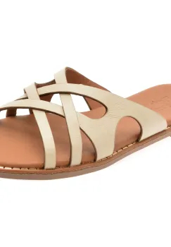 Papuci FLAVIA PASSINI bej, 2921016, din piele naturala imagine