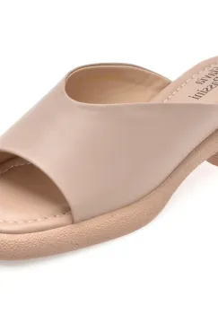 Papuci FLAVIA PASSINI bej, X8961, din piele naturala imagine