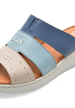 Papuci FLAVIA PASSINI gri, 2052, din piele naturala imagine