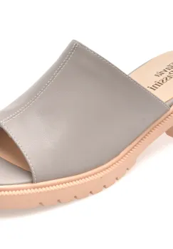 Papuci FLAVIA PASSINI gri, 5280, din piele naturala imagine