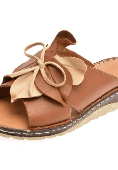 Papuci FLAVIA PASSINI maro, 1320, din piele naturala imagine