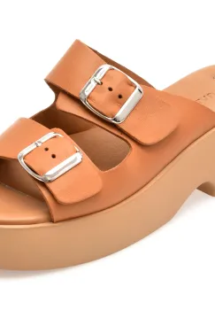 Papuci FLAVIA PASSINI maro, 13215, din piele naturala imagine