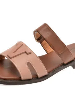 Papuci FLAVIA PASSINI maro, 1352H20, din piele naturala imagine