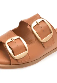 Papuci FLAVIA PASSINI maro, 251445, din piele naturala imagine