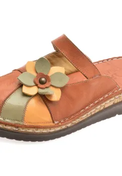 Papuci FLAVIA PASSINI maro, 4680, din piele naturala imagine