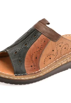 Papuci FLAVIA PASSINI maro, 4710, din piele naturala imagine