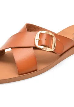 Papuci FLAVIA PASSINI maro, 944, din piele naturala imagine