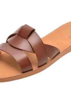 Papuci FLAVIA PASSINI maro, 945, din piele naturala imagine