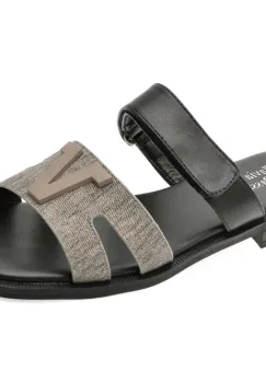 Papuci FLAVIA PASSINI negri, 1352H20, din piele naturala imagine