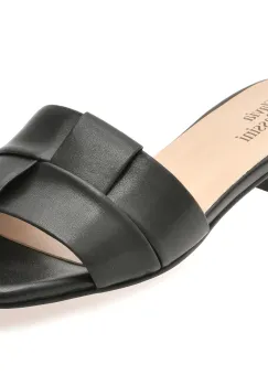 Papuci FLAVIA PASSINI negri, Q2652, din piele naturala imagine