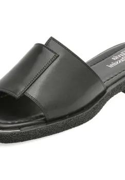 Papuci FLAVIA PASSINI negri, X8948, din piele naturala imagine