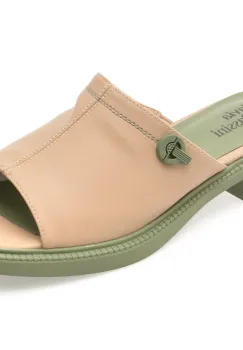 Papuci FLAVIA PASSINI nude, 1222, din piele naturala imagine