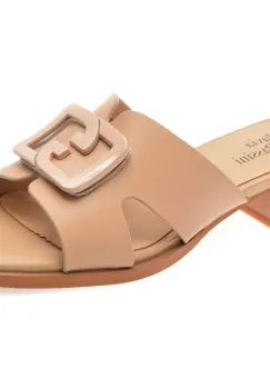 Papuci FLAVIA PASSINI nude, 1386H12, din piele naturala imagine