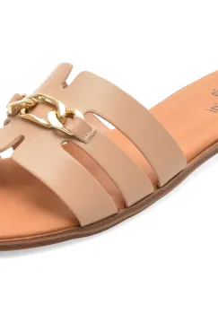 Papuci FLAVIA PASSINI nude, 929, din piele naturala imagine