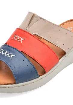 Papuci FLAVIA PASSINI rosii, 2052, din piele naturala imagine