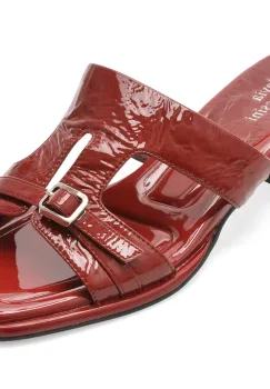 Papuci FLAVIA PASSINI rosii, L622, din piele naturala lacuita imagine