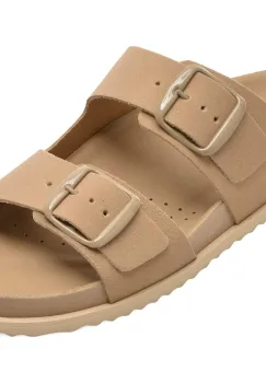 Papuci GEOX gri, D558RA, din piele intoarsa imagine