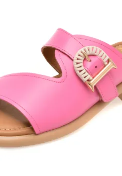 Papuci GOLD DEER fucsia, 22040, din piele naturala imagine
