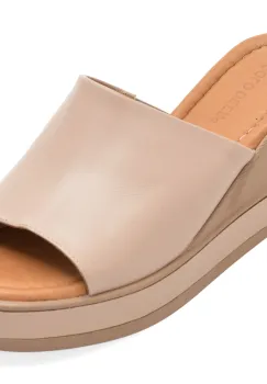Papuci GOLD DEER gri, 22078, din piele naturala imagine