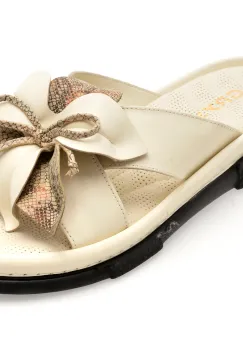 Papuci GRYXX albi, 91223, din piele naturala imagine