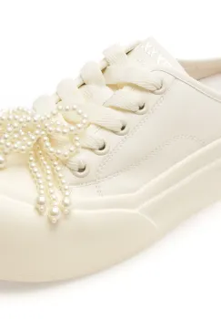 Papuci GRYXX albi, C1159, din piele naturala imagine