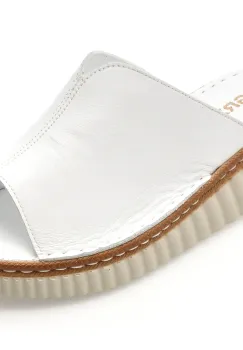 Papuci GRYXX albi, CS3213, din piele naturala imagine