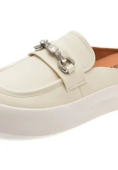 Papuci GRYXX albi, F272, din piele naturala imagine