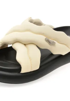 Papuci GRYXX albi, L282K, din piele ecologica imagine