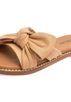 Papuci GRYXX bej, 210011, din piele naturala imagine