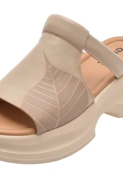 Papuci GRYXX bej, 28619, din piele naturala imagine