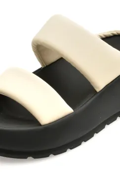 Papuci GRYXX bej, 53035, din piele ecologica imagine