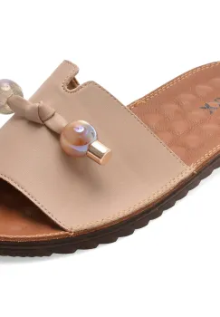 Papuci GRYXX bej, 70448, din piele naturala imagine