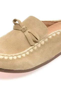 Papuci GRYXX bej, DG2025, din piele intoarsa imagine