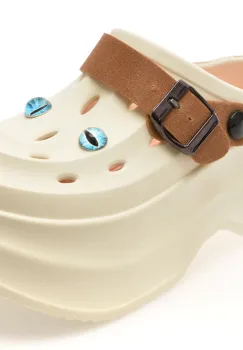 Papuci GRYXX bej, E821, din piele ecologica imagine