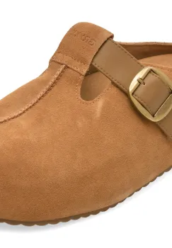 Papuci GRYXX bej, M7321, din piele intoarsa imagine