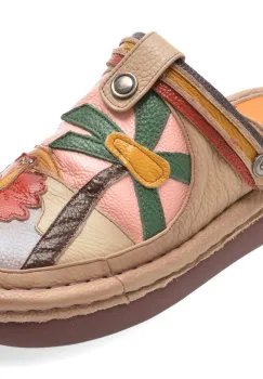 Papuci GRYXX bej, Y3752, din piele naturala imagine