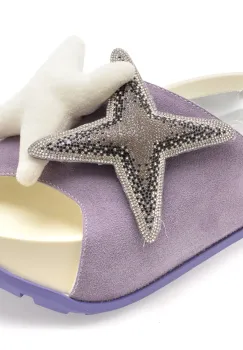 Papuci GRYXX mov, 2727, din piele intoarsa imagine