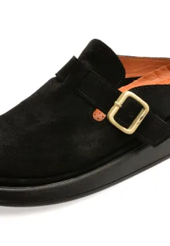 Papuci GRYXX negri, 1371134, din piele intoarsa imagine