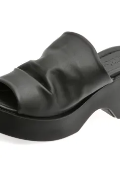 Papuci GRYXX negri, 1914041, din piele naturala imagine