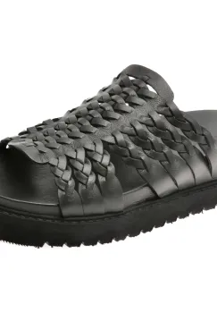 Papuci GRYXX negri, 452209, din piele naturala imagine