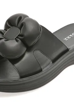 Papuci GRYXX negri, 4696501, din piele naturala imagine