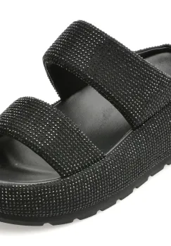 Papuci GRYXX negri, 530318, din material textil imagine