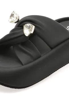 Papuci GRYXX negri, 8826, din piele ecologica imagine