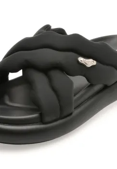 Papuci GRYXX negri, L282K, din piele ecologica imagine
