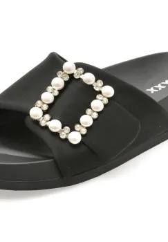 Papuci GRYXX negri, L583, din material textil imagine