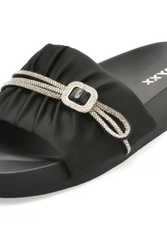 Papuci GRYXX negri, L585, din material textil imagine