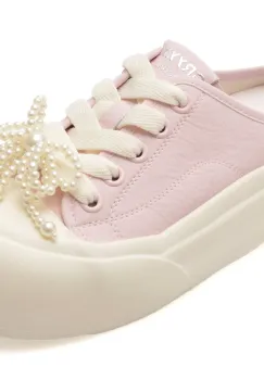 Papuci GRYXX roz, C1159, din piele naturala imagine