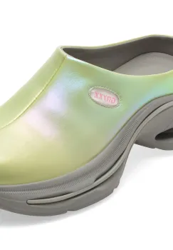Papuci GRYXX verzi, XC6622, din piele naturala imagine