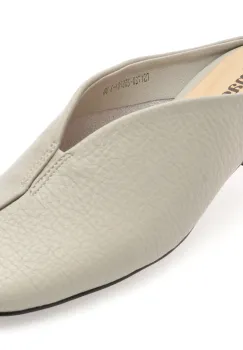 Papuci IMAGE gri, 1720, din piele naturala imagine