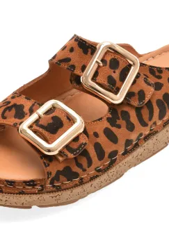 Papuci IMAGE maro, M200, din piele naturala imagine